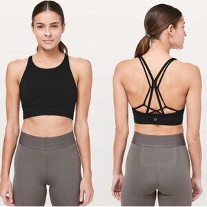 Like New Lululemon x SoulCycle Ride & Reflect Sports Bra, Black, Size 4